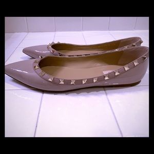Valentino Rockstud Ballet Flats
